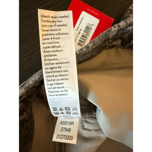 NWT Spanx Taupe Snakeskin Print Ankle Jean-Ish Leggings Size S - Picture 10 of 10